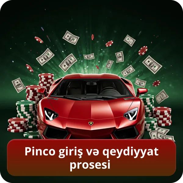 Pinco giriş və qeydiyyat prosesi